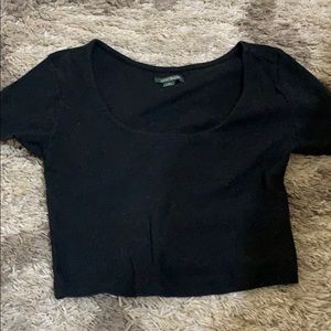 Black crop top